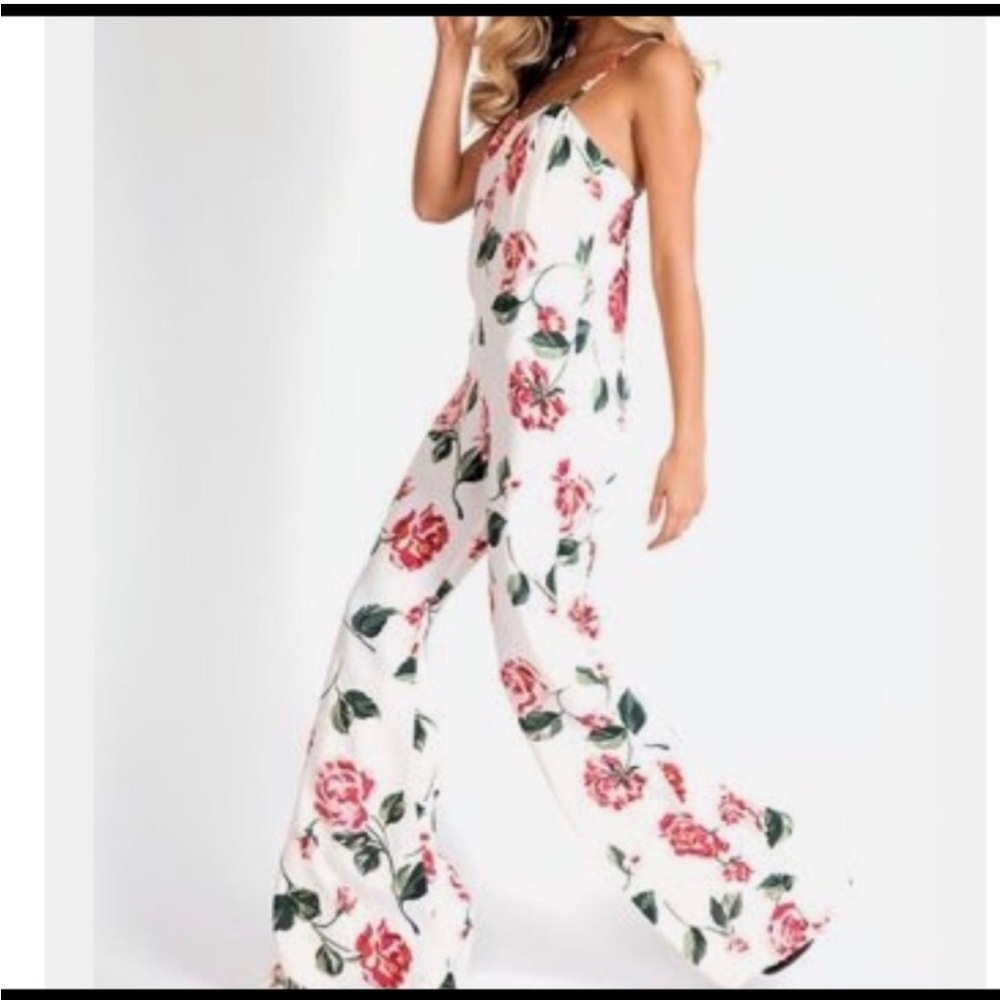 Stone Cold Fox Jerry Jumpsuit Size XS/Small (SCF Size 1) Floral Rose Linen - Picture 14 of 16